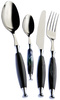 Zestaw sztućców 24 el. (na 6 osób) Country Black BUGATTI 