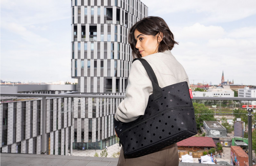 Zestaw shopper e1 + case 1 set #1 glossy dots black REISENTHEL