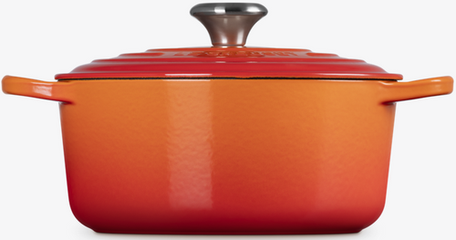 Brytfanna żeliwna okrągła 24 cm płomienna LE CREUSET