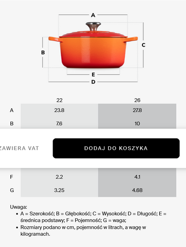 Garnek do gulaszu 26 cm - 4,1 l wiśniowy LE CREUSET
