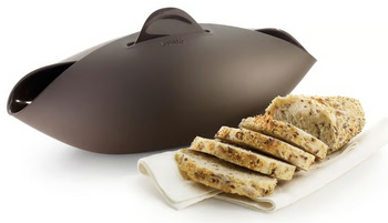 Forma do wyrabiania i pieczenia chleba L silikonowa brązowa LEKUE