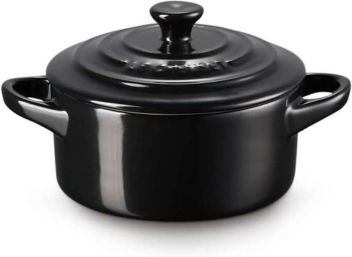 Mini Cocotte kamionka czarna LE CREUSET