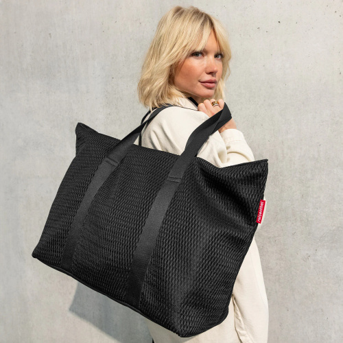 Torba extralite shopper L mesh black REISENTHEL