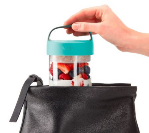 Pojemnik Jar To Go 400 ml coral LEKUE