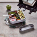 Lunch box kwadratowy oliwkowy BLACK+BLUM