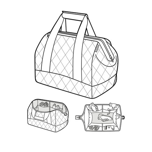 Torba allrounder L garden blue REISENTHEL