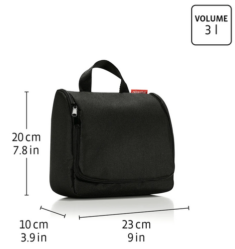 Kosmetyczka toiletbag glossy dots black REISENTHEL