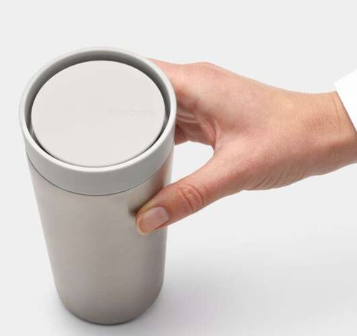 Kubek termiczny 360ml Make&Take light grey BRABANTIA