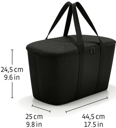 Torba coolerbag raffia black REISENTHEL