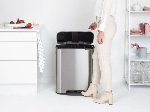 Kosz Bo Pedal Bin 2x30l stal matowa FPP BRABANTIA 