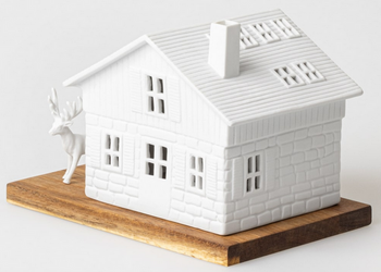 Lampion domek 13 cm Chantka narciarska RAEDER