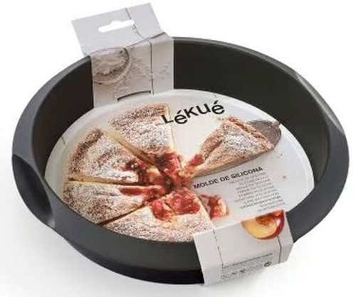 Okrągła, silikonowa forma do ciasta 24 cm czerwona LEKUE