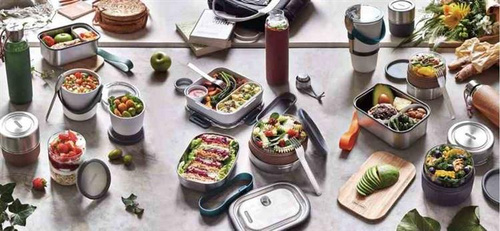 Lunch box na kanapkę L oliwkowy BLACK+BLUM