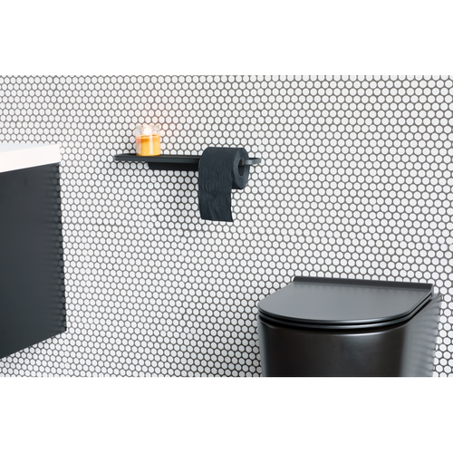 Uchwyt na papier toaletowy z półką MindSet Mineral Infinite Grey BRABANTIA