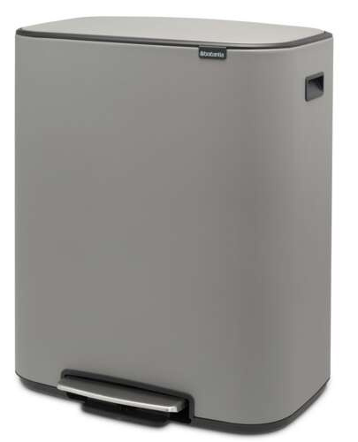 Kosz Bo Pedal Bin 2x30l szary betonowy powłoka mineralna BRABANTIA