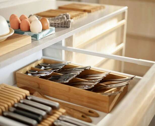 Organizer na sztućce duży DrawerStore™ Bamboo JOSEPH JOSEPH