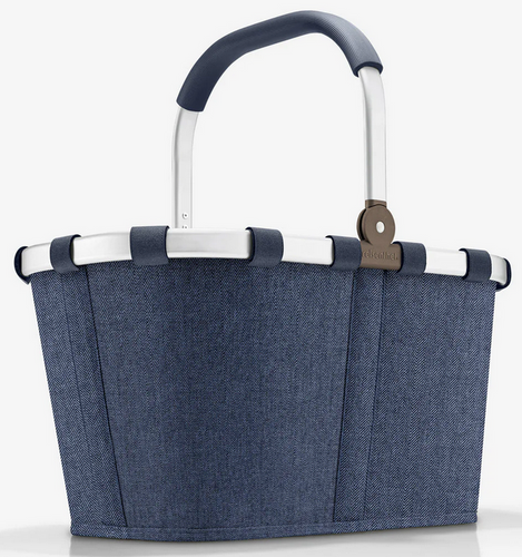 Koszyk carrybag herringbone dark blue REISENTHEL