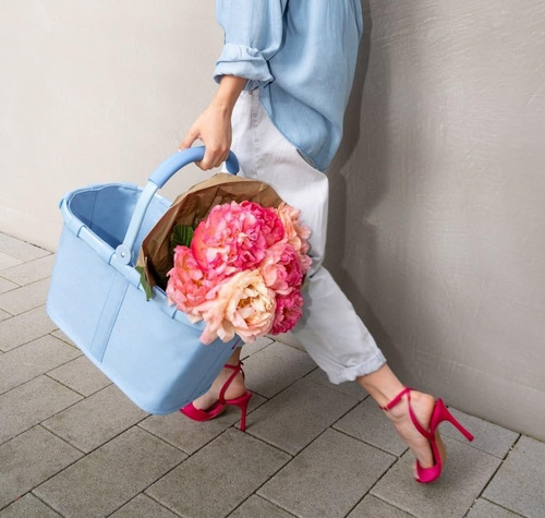 Koszyk carrybag frame twist powder blue REISENTHEL