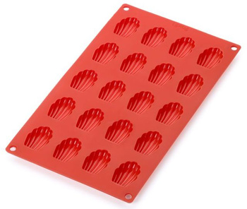 Forma do pieczenia mini Magdalenek silikonowa czerwona LEKUE