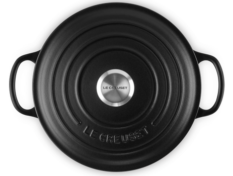 Okrągła brytfanna żeliwna 20cm czarna LE CREUSET