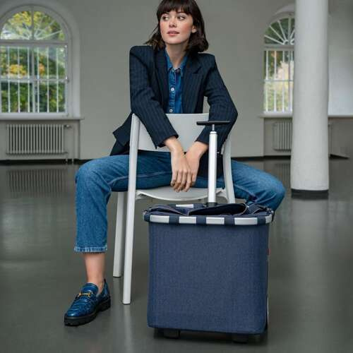 Wózek carrycruiser herringbone dark blue REISENTHEL
