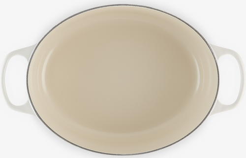 Brytfanna żeliwna owalna 31cm meringue LE CREUSET