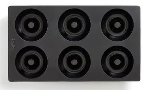 Forma do pieczenia pączków silikonowa czarna LEKUE