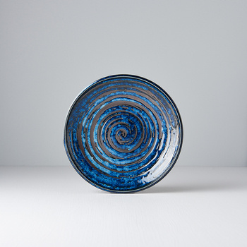Talerz okrągły 20 cm Copper Swirl MADE IN JAPAN