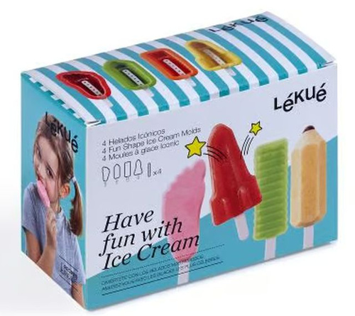 Zestaw 4 foremek do lodów Iconic Ice Lolly Moulds LEKUE