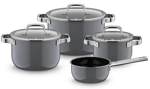 Zestaw 4 naczyń Fusiontec Mineral Pro platinum WMF