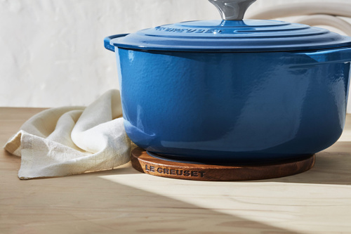 Podkładka magnetyczna 20 cm drewno akacjowe LE CREUSET