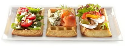 Forma do pieczenia gofrów (2 sztuki) silikonowa czerwona LEKUE 