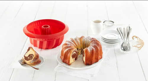 Forma do babki 22 cm silikonowa czarna LEKUE