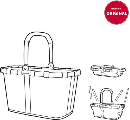 Koszyk carrybag herringbone sand REISENTHEL