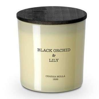 Świeca XL Black Orchid and Lily 600g CERERIA MOLLA