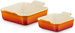 Zestaw 2 kwadratowych form do zapiekania 13/20 cm płomienny LE CREUSET