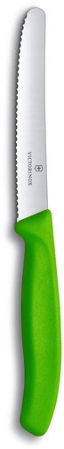 Nóż ząbkowany 11cm Swiss Classic zielony VICTORINOX