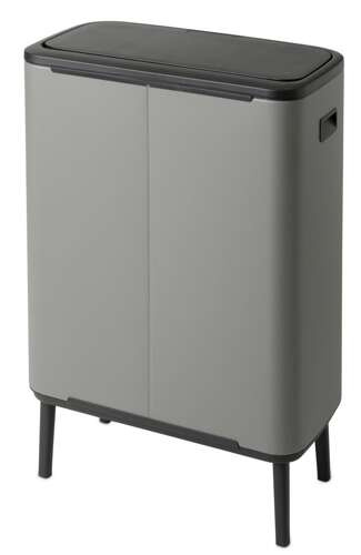 Kosz BO Touch Bin Hi 2x30 l  Mineral Concrete Grey BRABANTIA