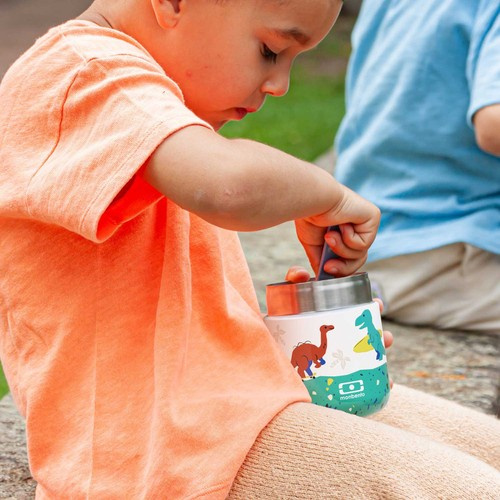 Termos obiadowy 280ml Capsule blue Dino s MONBENTO