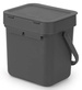 Kosz Sort & Go 3l Dark Grey BRABANTIA