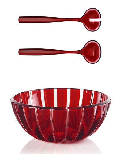 Łyżki do sałaty czerwone Dolcevita GUZZINI