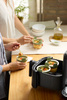 Zestaw 4 form szklanych okrągłych do Air Fryer LEKUE