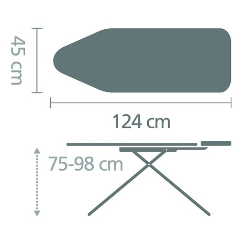 Deska do prasowania rozmiar C (124x45cm) Fresh Breeze BRABANTIA 