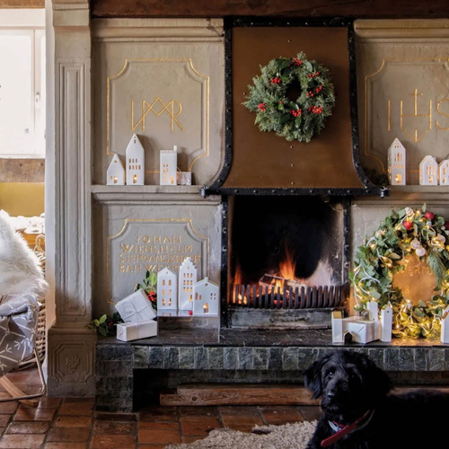 Lampion domek 22 cm duże okna RAEDER