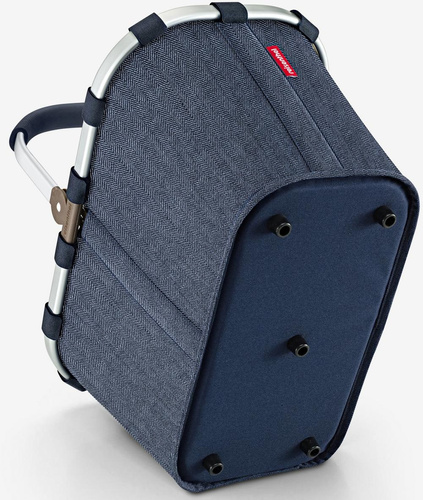 Koszyk carrybag herringbone dark blue REISENTHEL
