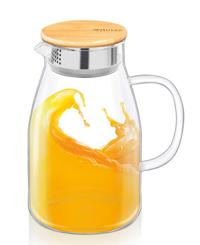 Dzbanek do herbaty z bambusową pokrywą 1,5l Wilmax
