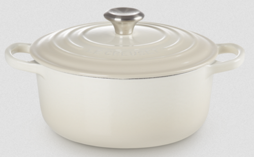Brytfanna żeliwna okrągła 20 cm meringue LE CREUSET