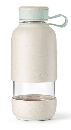 Szklana butelka na wodę 500 ml To Go Organic beige LEUKE