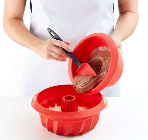 Forma do babki 22 cm silikonowa czarna LEKUE