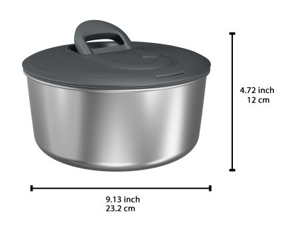 Wirówka do sałaty 20cm Easy Spin stalowa  ZYLISS